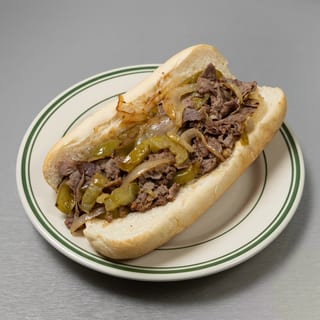 Philly Cheesesteak Sandwich with Fries